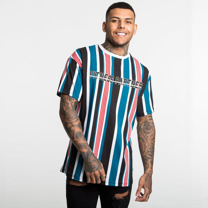 Striped sports t-shirt