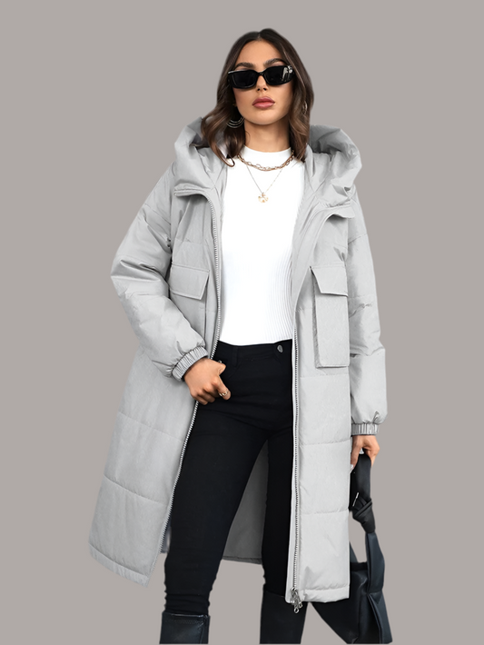 Spring Loose-Fit Quilted Parka for Women