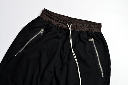 Drop zipper shorts