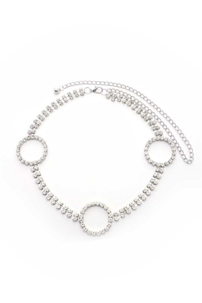 Sparkling Rhinestone Chain Belt: Glam Up Your Look!