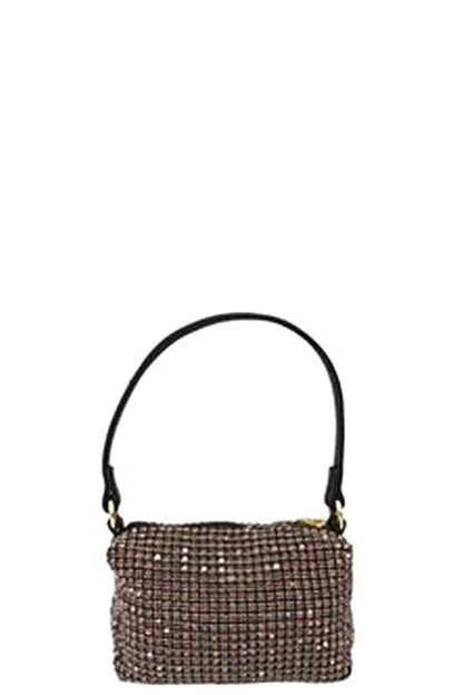 Glamorous Rhinestone Handle Evening Clutch Bag