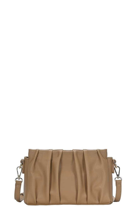 Stylish Smooth Wrinkled Crossbody Bag