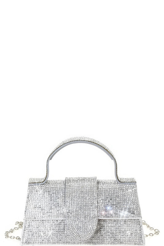 Elegant Rhinestone Handle Bag