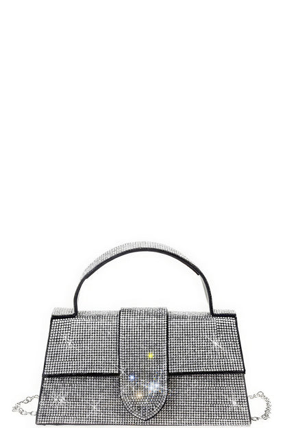 Elegant Rhinestone Handle Bag