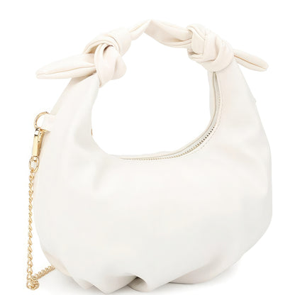 Sleek Round Handle Zipper Bag: Timeless Elegance