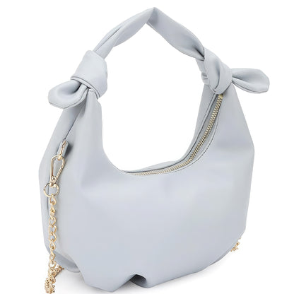 Sleek Round Handle Zipper Bag: Timeless Elegance