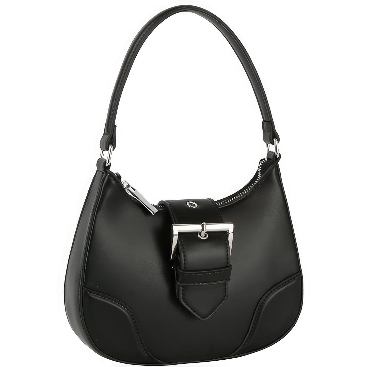 Chic Buckle Detail Shoulder Bag