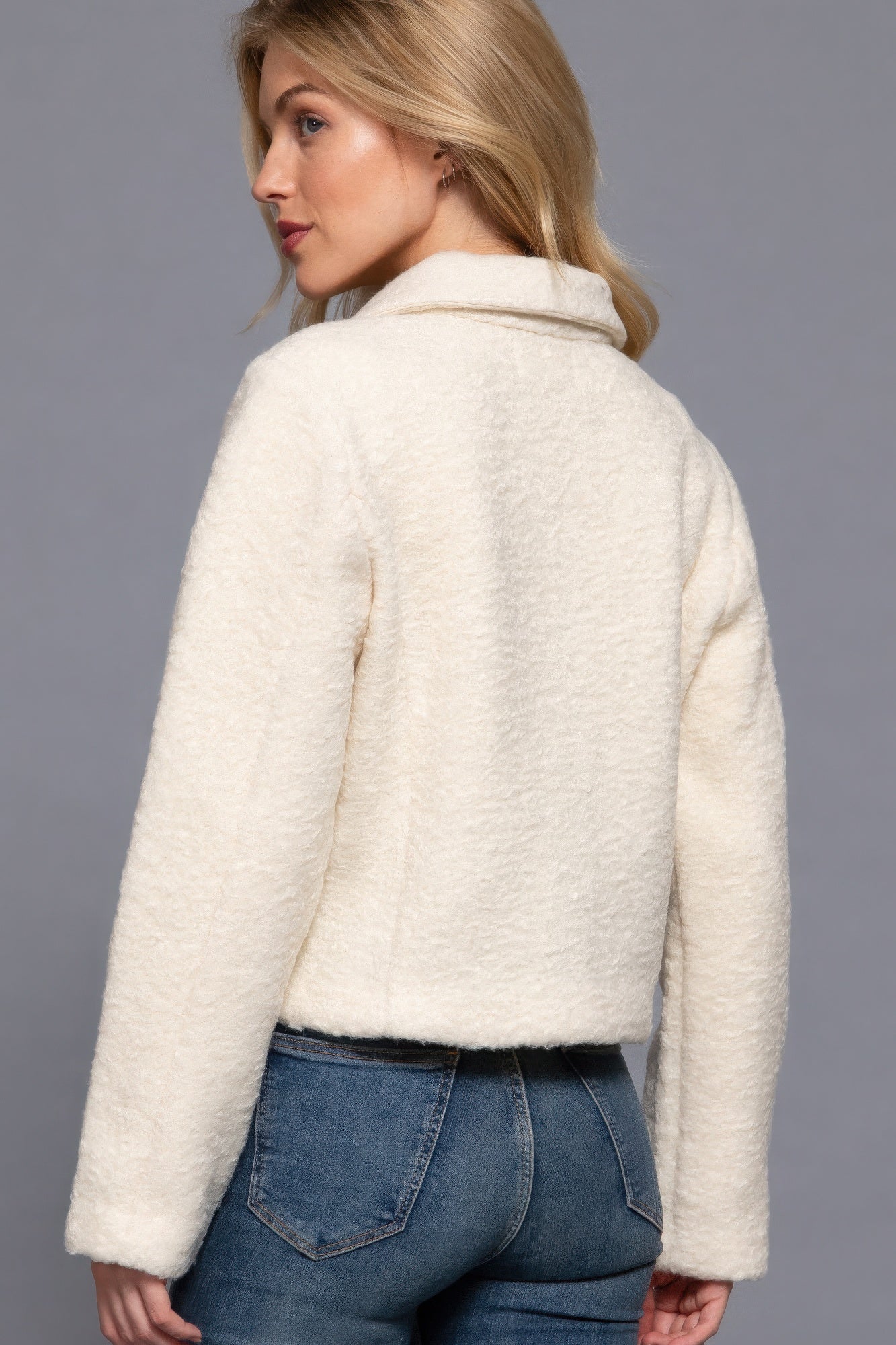 Cozy Teddy Fleece Long Sleeve Jacket