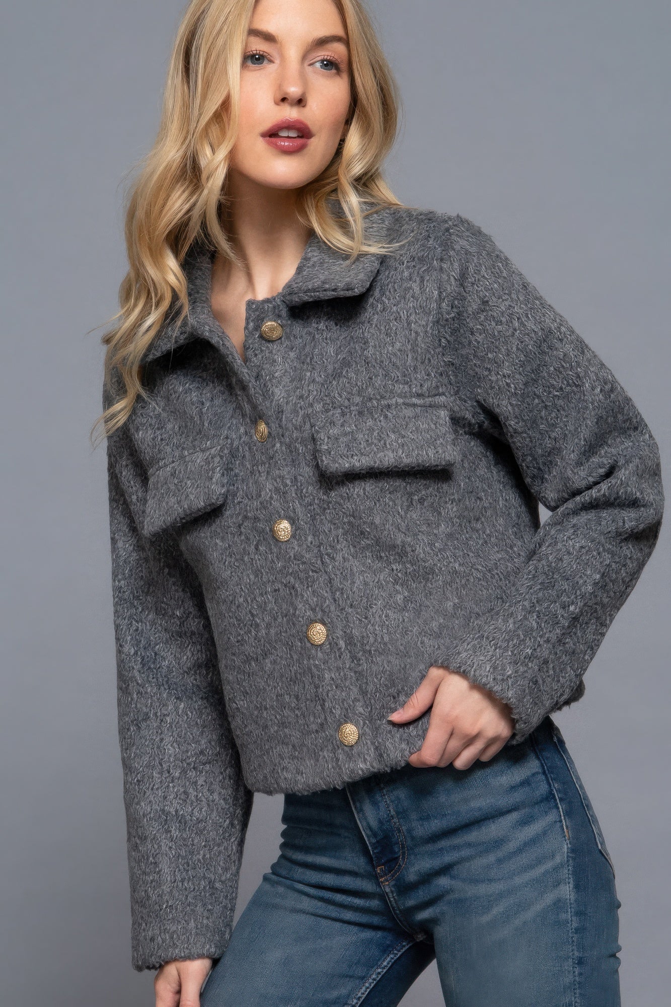 Cozy Teddy Fleece Short Jacket