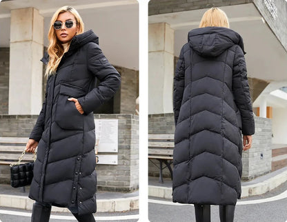 Women's Long Winter Parka – Windproof High-Quality