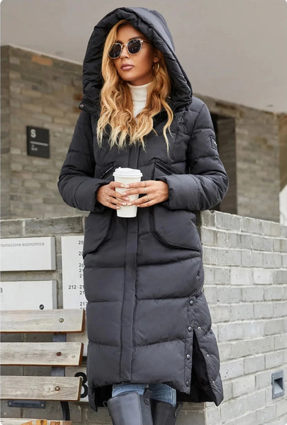 Women's Long Winter Parka – Windproof High-Quality