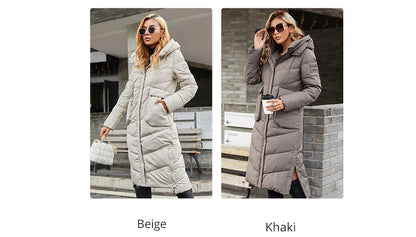 Women's Long Winter Parka – Windproof High-Quality