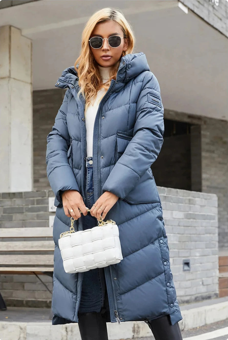 Women's Long Winter Parka – Windproof High-Quality