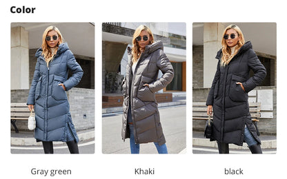 Women's Long Winter Parka – Windproof High-Quality