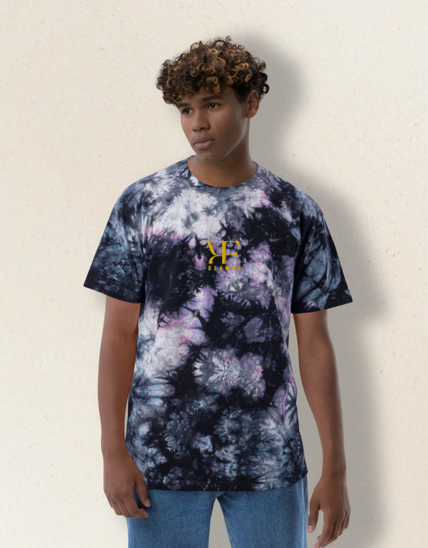 GLAMRO - Oversized tie-dye t-shirt