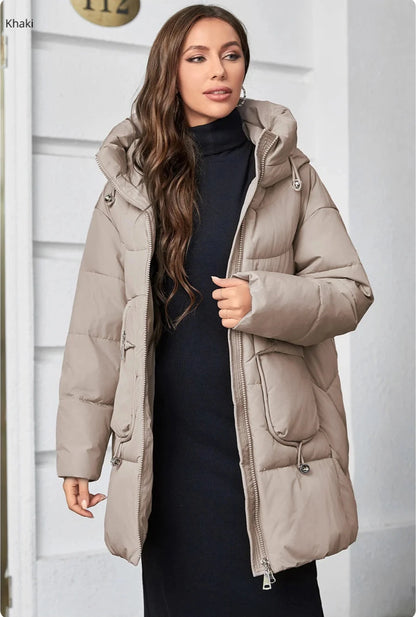 Fashion Hooded Parkas Plus Size