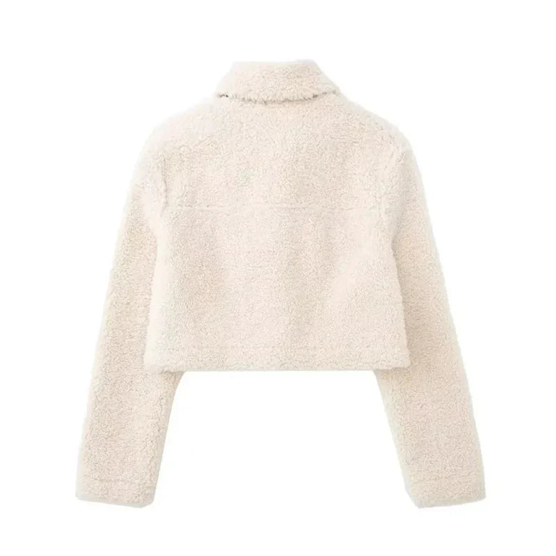 Women's Cropped Fleece Jacket