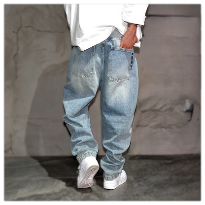 Vintage Light Blue Baggy Jeans - Streetwear Skateboard