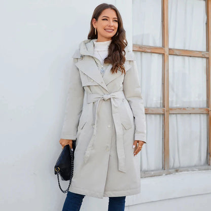 Elegant Long Women's Down Parka