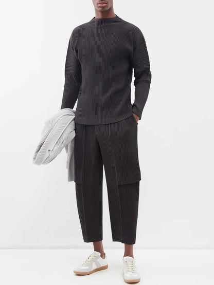 Miyake Pleated Men Cargo Pants