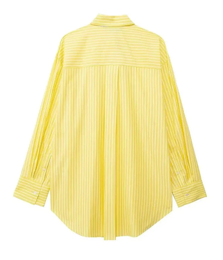 Yellow Striped Blouse