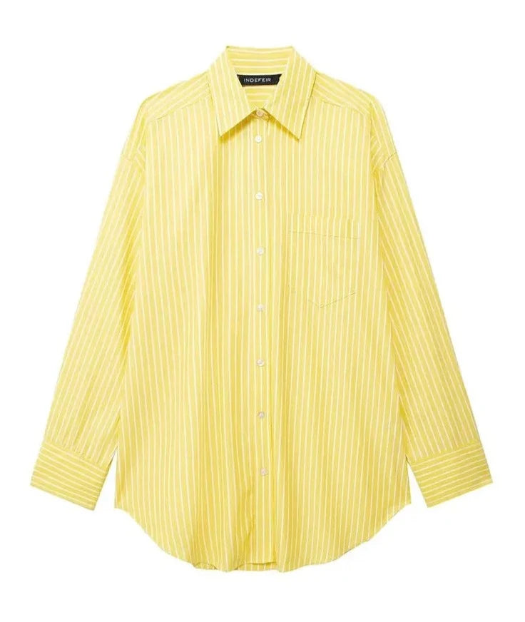 Yellow Striped Blouse