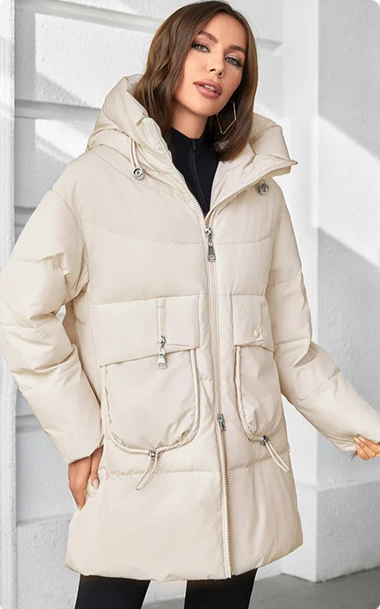 Fashion Hooded Parkas Plus Size