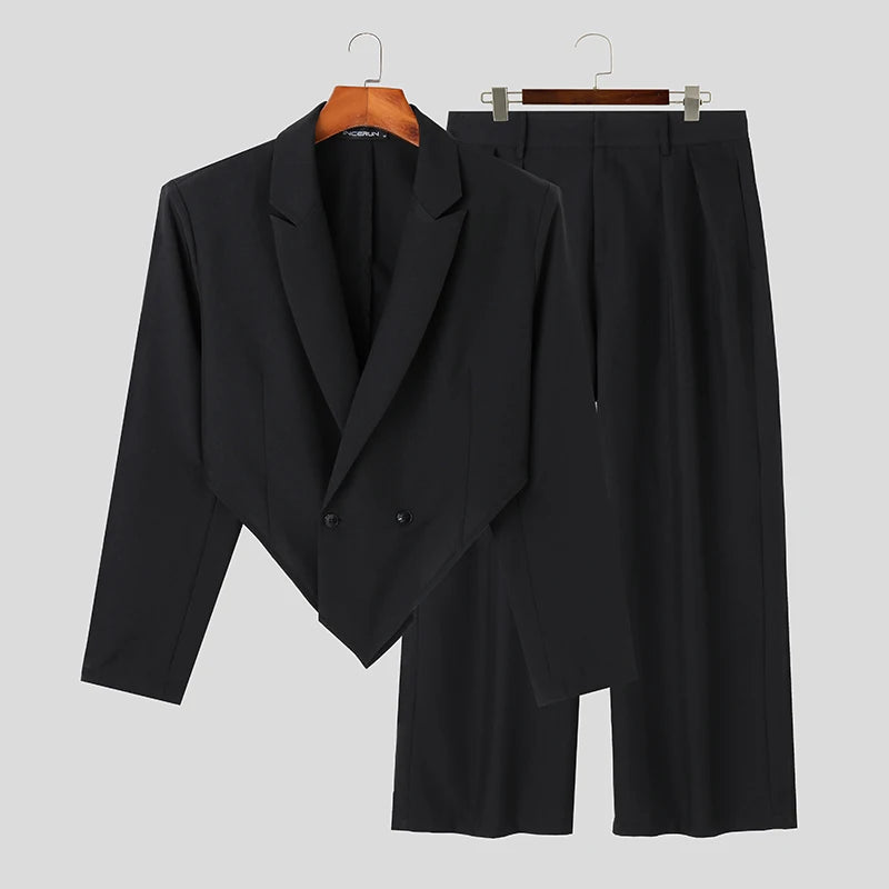 Men's 2PCS Irregular Blazer & Pants Set