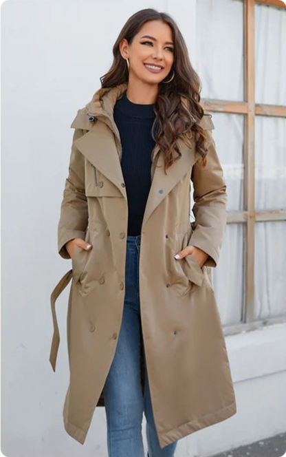 Elegant Long Women's Down Parka