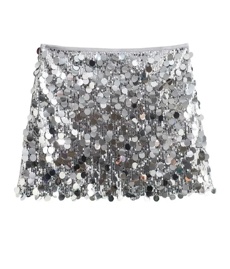 Sequin Mini Skirt