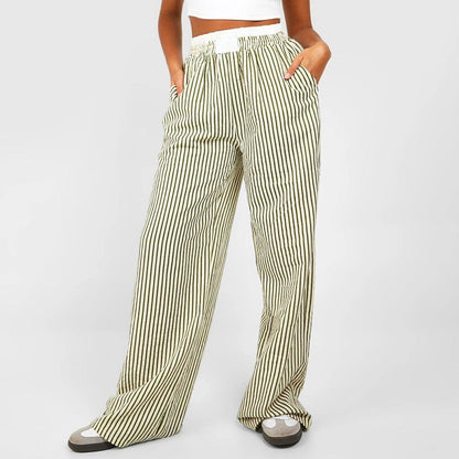 Striped Wide Leg Lounge Pants