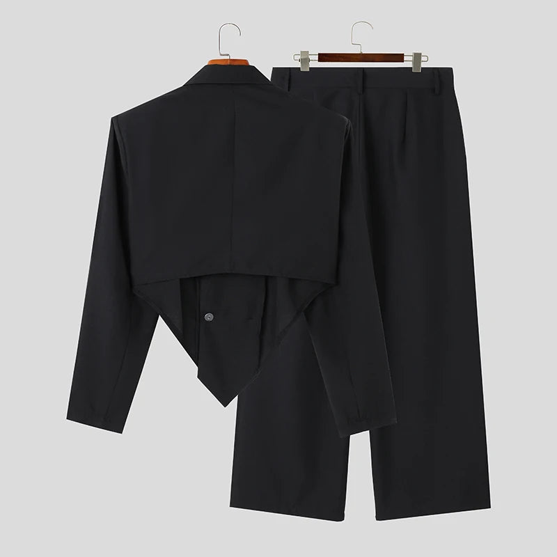 Men's 2PCS Irregular Blazer & Pants Set