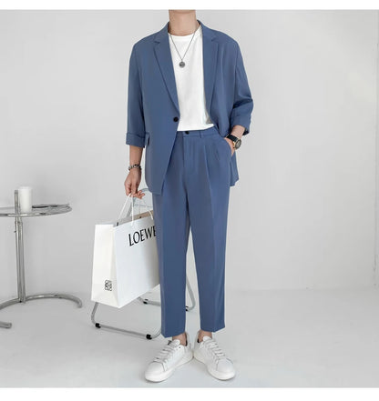 Summer 2-piece Set - Blazers + Pants