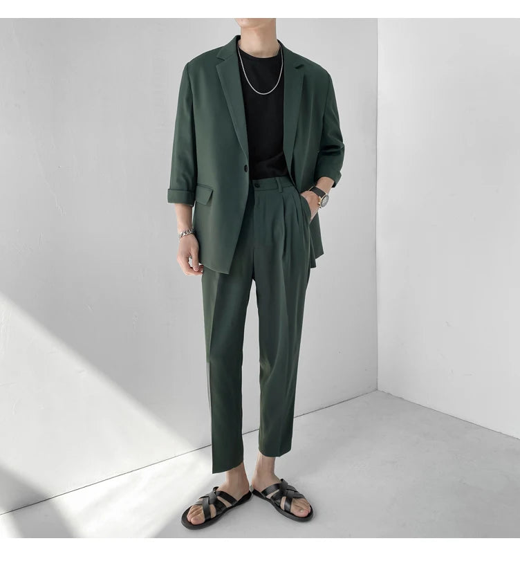 Summer 2-piece Set - Blazers + Pants