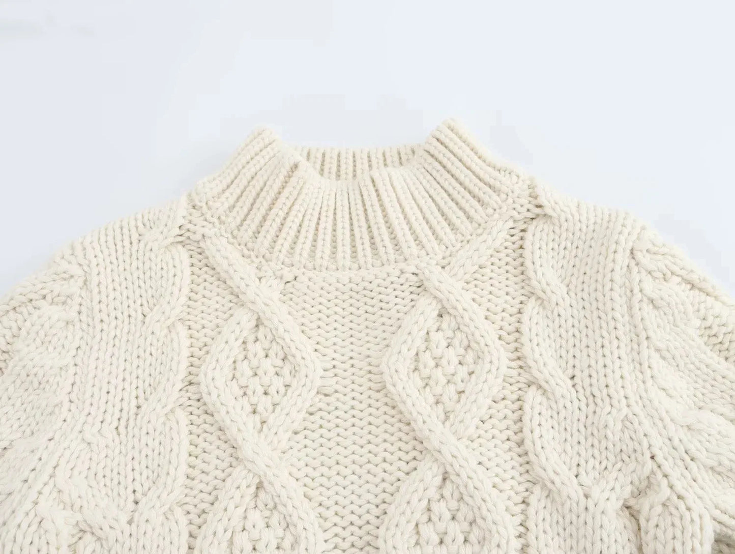 Back Cut-Out Casual Knit Sweater