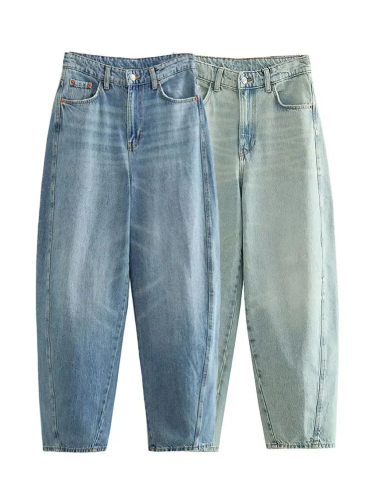 Denim wide leg high street