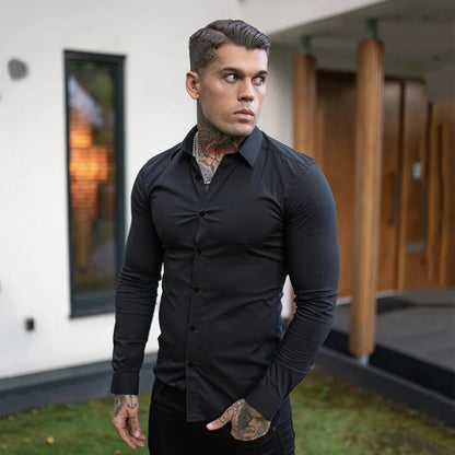 Fashion Long Sleeve Shirt Mens