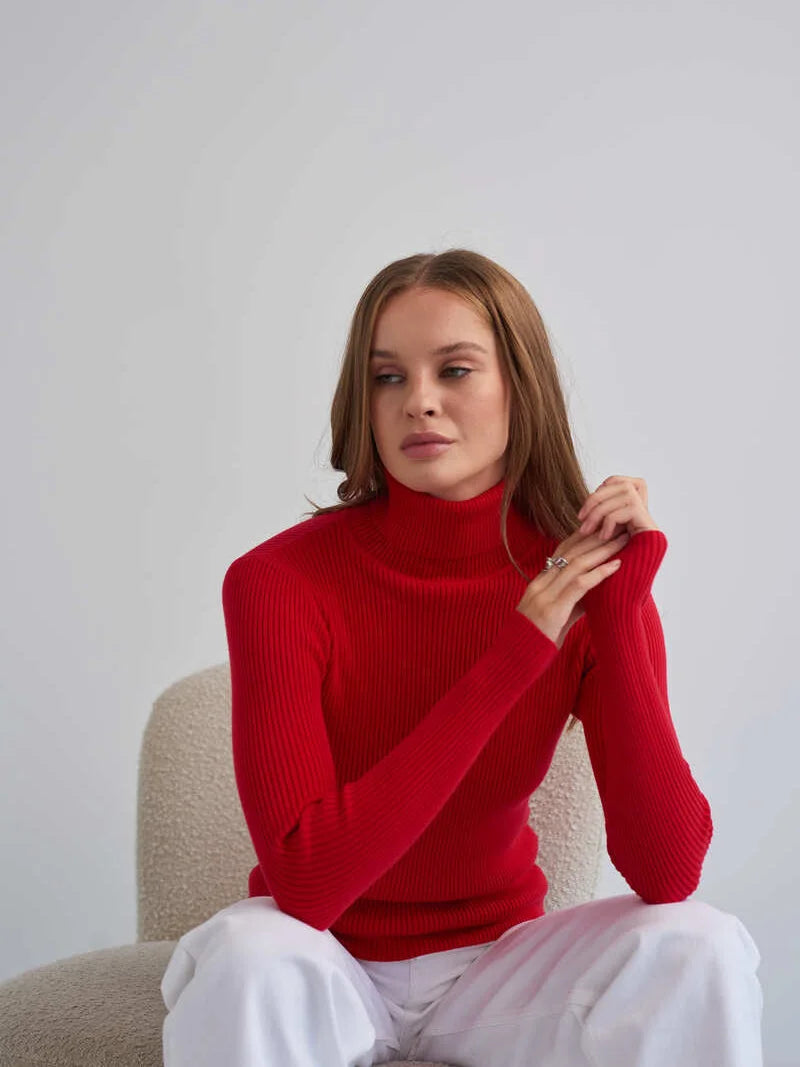 Essential Turtleneck Knit Sweater