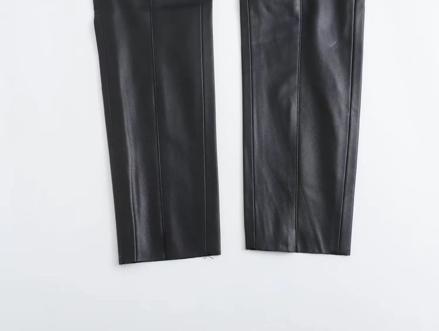 High Waist Faux Leather Pants – Stylish Slim Fit for Women