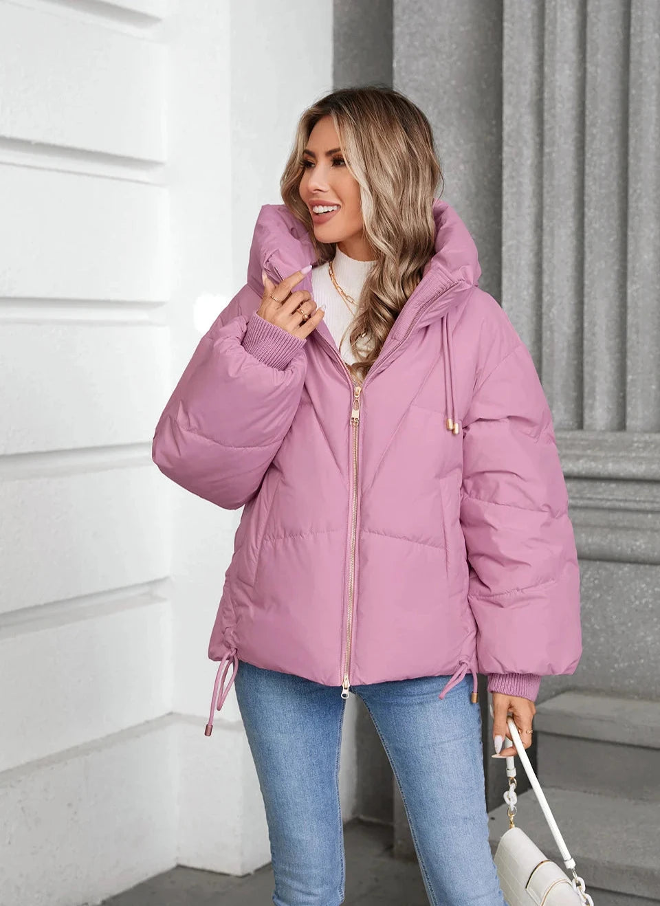 Elegant Slim-Fit Women's Winter Down Jacket