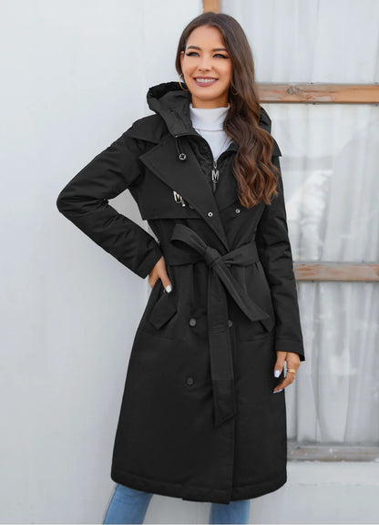 Elegant Long Women's Down Parka