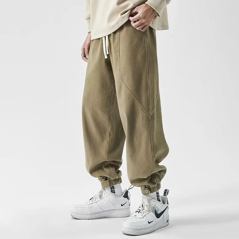 Oversize Korean Khaki Cargo Pants - Streetwear Hip Hop 4XL