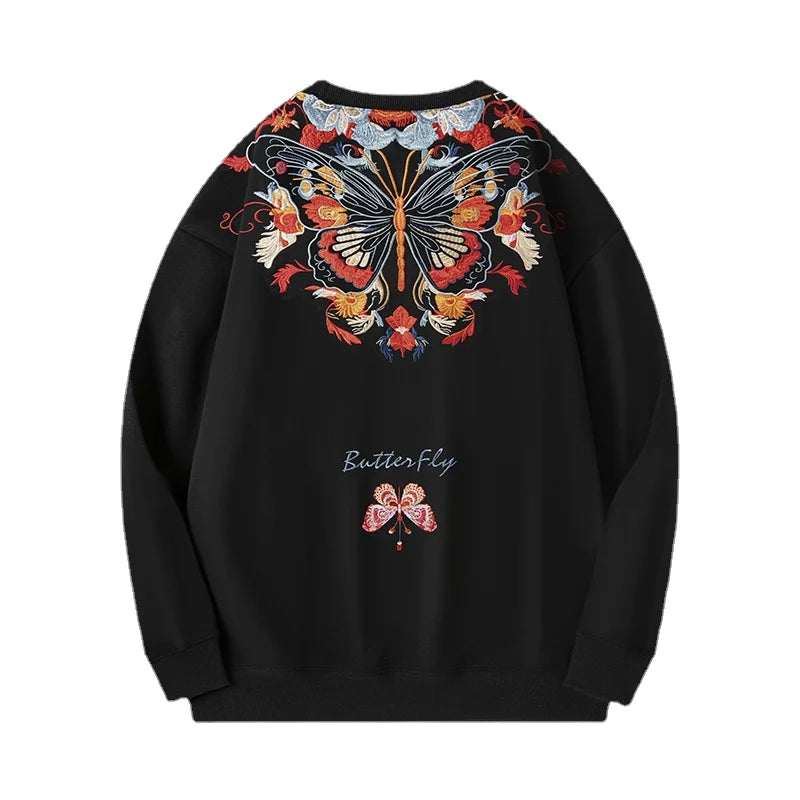 Butterfly Embroidery pullover