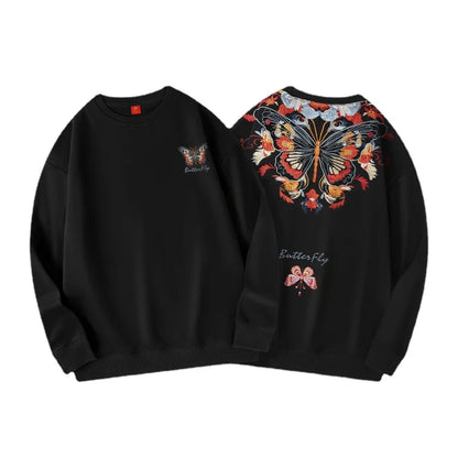 Butterfly Embroidery pullover