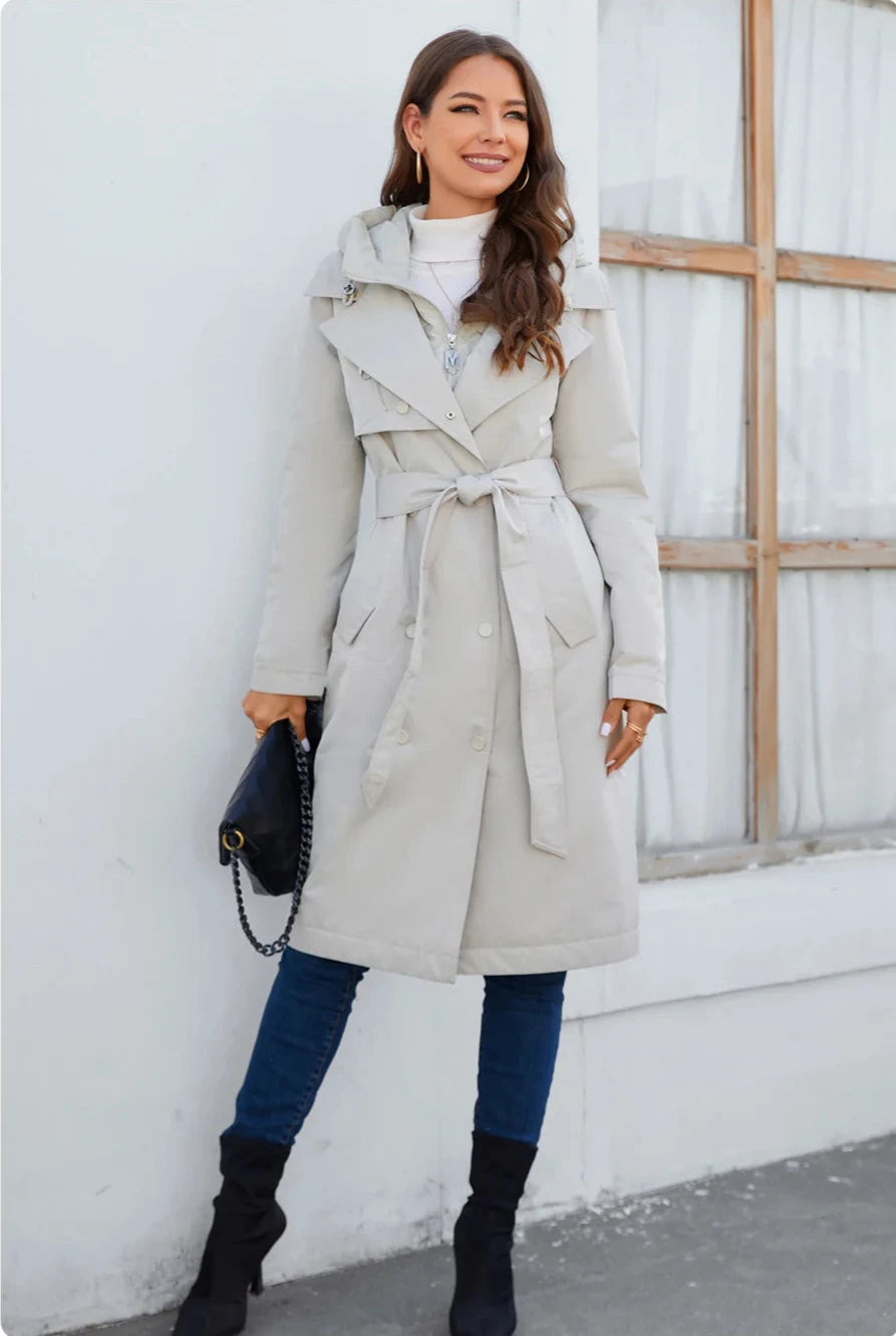 Elegant Long Women's Down Parka