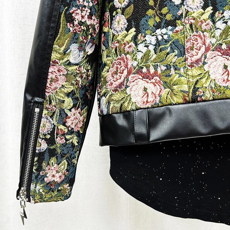 Leather Flowers jacket.