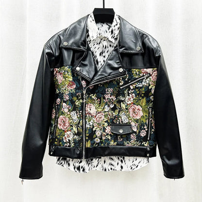 Leather Flowers jacket.