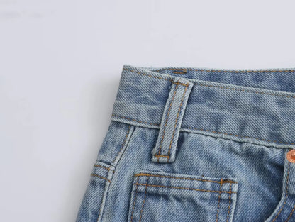 High-Waisted Denim Chic