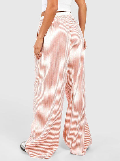 Striped Wide Leg Lounge Pants