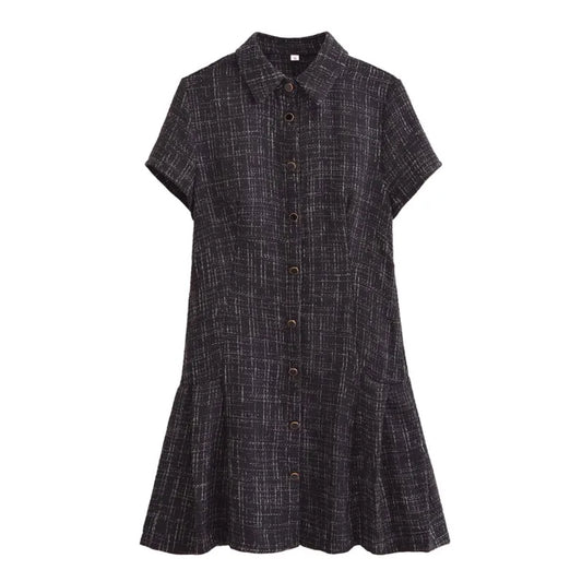 Autumn Midi Button Dress